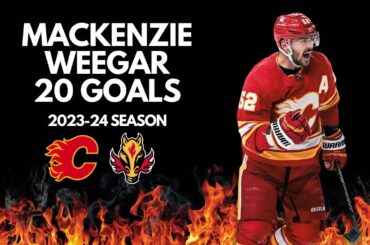 MacKenzie Weegar All 20 Goals From The 2023-24 Season | Calgary Flames