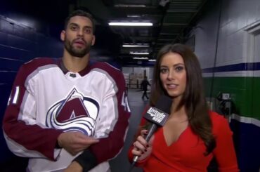 P-E Bellemare après la première période VS Canucks de Vancouvers / 16 Novembre 2019 / VF