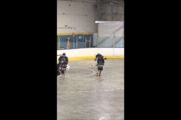 Christophe laniel, 11 ans. Barons de Blainville. La crosse