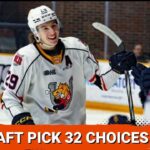 Philadelphia Flyers NHL Draft options at 32nd Overall