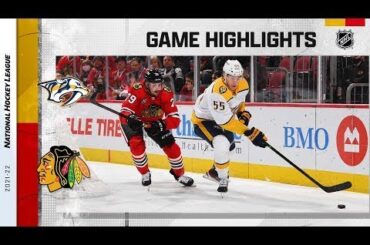 Nashville Predators vs Chicago Blackhawks | December 17, 2021 | Game Highlights | NHL Regular Season