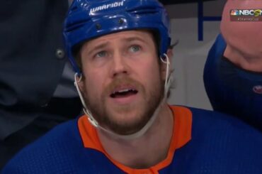 Matt Martin Injured During Battle In Front Of Net Against Mikhail Sergachev