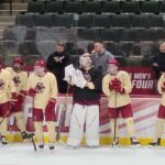 Boston College wraps up Wednesday practices at the 2024 NCAA Men's Frozen Four