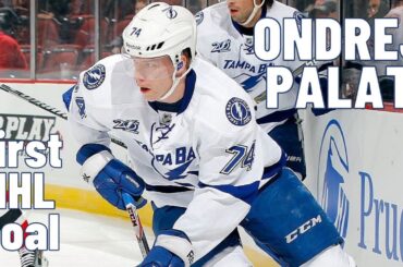 Ondrej Palat #74 (Tampa Bay Lightning) first NHL goal Mar 16, 2013 (Classic NHL)
