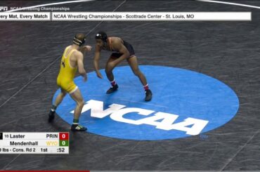 2017 NCAA Wrestling 149lbs: Jordan Laster (Princeton) vs Cole Mendenhall (Wyoming)