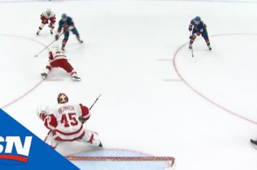 Mathew Barzal Uses Quick Deke On Defender Then Feeds Anthony Beauvillier