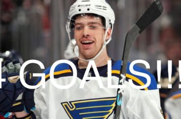 NHL | Zach Sanford Scores 4 Goals In A Game!
