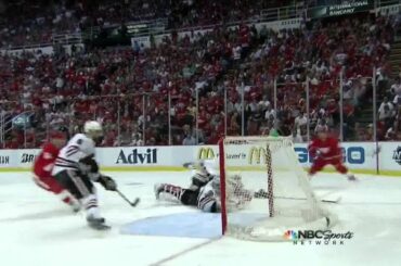 Gustav Nyquist sweet rush & wrister goal 1-0 May 20 2013 Chicago Blackhawks vs Detroit Red Wings NHL