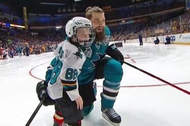 Sons of Burns and Pavelski lead Flying V in Breakaway Challenge