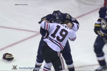 Jonathan Toews vs David Backes Nov 14, 2015