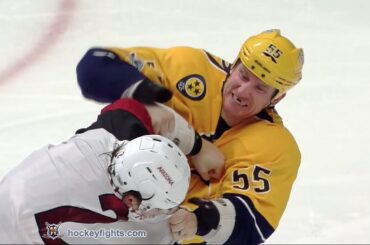 Luke Schenn vs Cody McLeod Mar 20, 2017