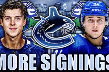 CANUCKS MAKE 2 MORE SIGNINGS: PATRIK ALLVIN'S PUTTING IN WORK (Cole McWard, Linus Karlsson)