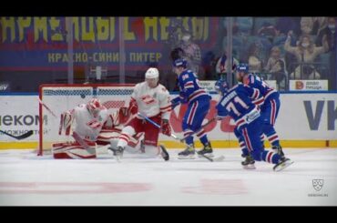 Dansk stops it with his shoulder