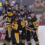 Evgeni Malkin intercepts Trouba's pass and scores vs Rangers in game 6 (2022)