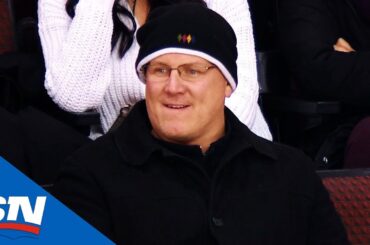 Brady Tkachuk Fired Up After Scoring With Dad Keith In Stands