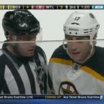 Milan Lucic taunts the Montreal crowd 10/17/14