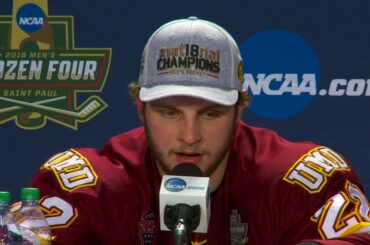 UMD 2, Notre Dame 1, Frozen Four Title Game. (04/07/2018) Post Game