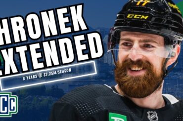 CANUCKS SIGN FILIP HRONEK TO AN 8 YEAR, $58 MILLION CONTRACT