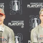 Gustav Forsling & Anton Lundell on GAME WINNING Goal to Eliminate Bruins | Panthers Postgame