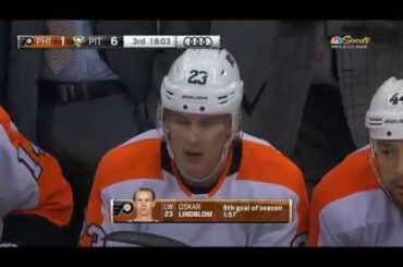 Oskar Lindblom Goal - Philadelphia Flyers vs Pittsburgh Penguins (10/29/19)