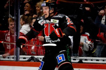 Linus Öberg öppnar målskyttet hemma mot Leksand