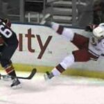 Evgeny Dadonov plants Brandon Sutter