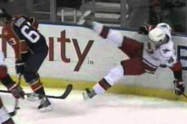 Evgeny Dadonov plants Brandon Sutter