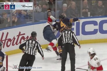Jonathan Huberdeau vs Josh Gorges Mar 27, 2017
