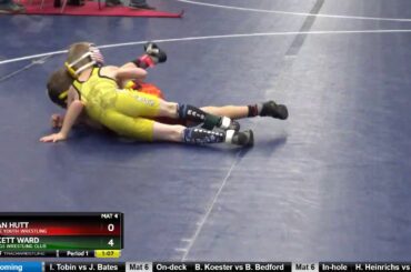 Big Grade 1 And 2 50 Dylan Hutt Waukee Youth Wrestling Vs Beckett Ward Hastings Wrestling Club
