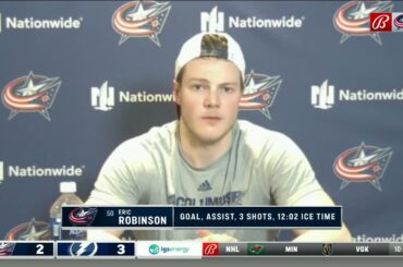 Eric Robinson talks about his breakaway goal