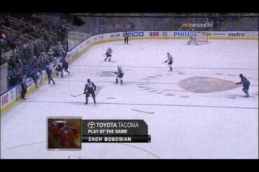 Zack Bogosian Celebration Fail (December,6,2010)
