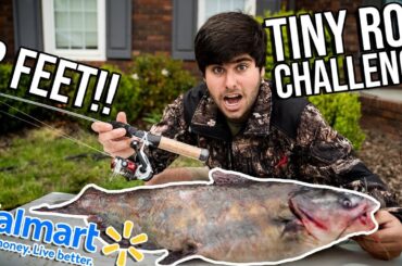Budget WALMART Fishing Challenge! Trying to catch a STATE RECORD!