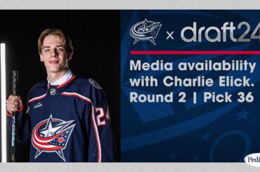 2nd round pick, Charlie Elick, meets with the media following his selection in the 2024 NHL Draft!