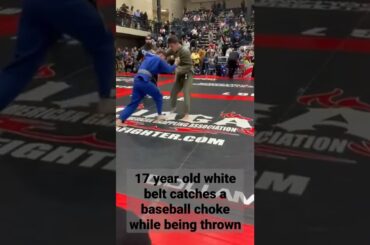 My 17-year old student catching his opponent with a Baseball Bat Choke (NAGA)
