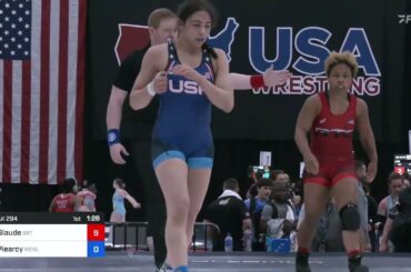 68 Kg Semis - Alexandria Glaude, Beaver Dam RTC - TMWC Vs Solin Piearcy, Menlo Wrestling Club 2884