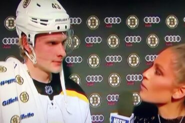 Danton Heinen Bruins Post Game Interview 3/21/19