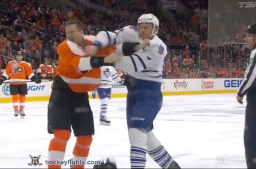Dion Phaneuf vs Brayden Schenn Jan 19, 2016