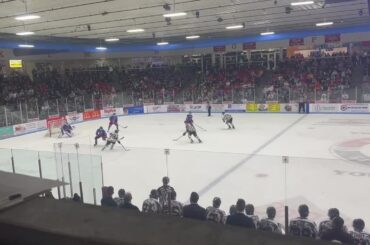 Gavin O’Connell scores the game winning goal against Des Moines