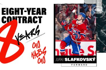 Canadiens sign Juraj Slafkovský to 8-year extension
