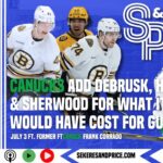 Frank Corrado on DeBrusk, Heinen & Sherwood; Forbort & Desharnais additions, if #Canucks are better