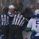 Nazem Kadri Brutal Hit On Daniel Sedin - Leafs vs Canucks