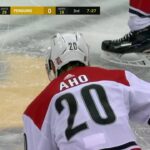 Sebastian Aho nets two goals against Penguins