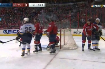 Kevin Shattenkirk injury in 1st. St. Louis Blues @ Washington Capitals Feb 1 2015 NHL
