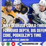 Patrick Johnston on #Canucks adding another D-man to blue line; DeBrusk, Heinen, Sherwood; Podkolzin