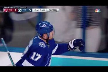 Alex Killorn 2nd Goal vs NJD 04-14-2018