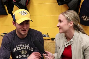Katie Myers caught up with Predators forward Colton Sissons after practice yesterday