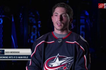 New alternate captain Zach Werenski will lead Columbus Blue Jackets more by actions than by words