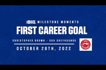 OHL Milestones | Christopher Brown | First Career Goal