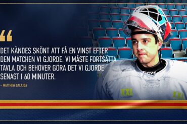 Matthew Galajda: "Jag trivs med hur saker går just nu"