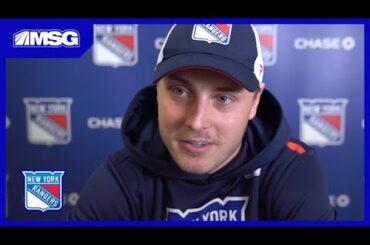 Jesper Fast Discusses Panarin, Kakko & Series Against Carolina | New York Rangers